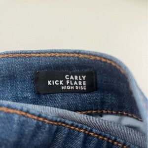 Veronica Beard Blue Kick Flare High Rise Jeans